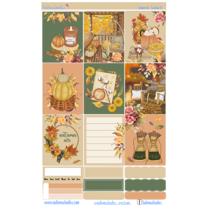 Autumn Air Essential Planner Sticker Kit