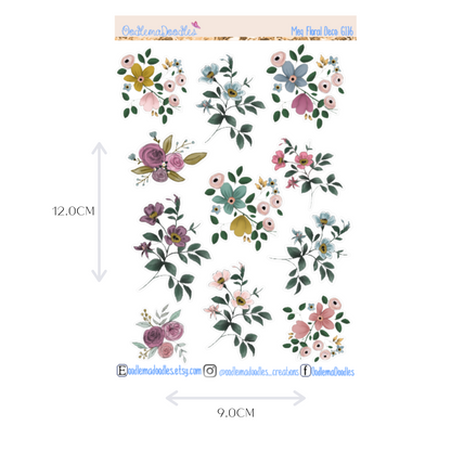 Meg Floral Decorative Stickers