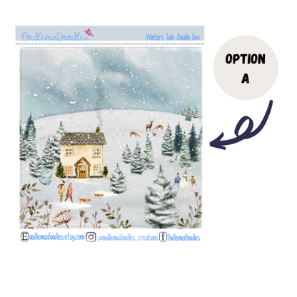 Winters Tale Decorative Double Box Sticker