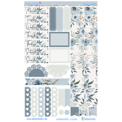 Porcelain Essential Planner Sticker Kit