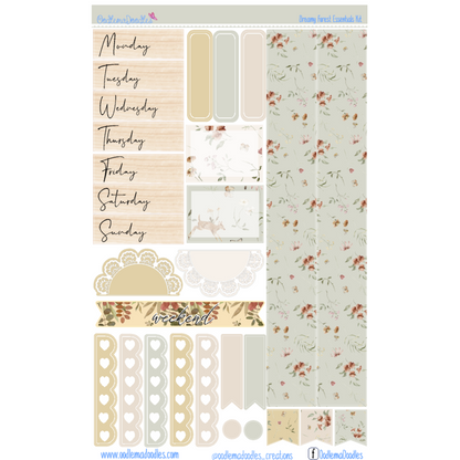 Dreamy Forest Essential Planner Sticker Kit