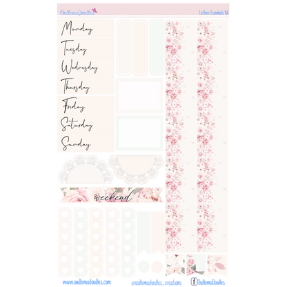 Letters Essential Planner Sticker Kit