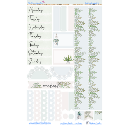 Plant Life Essential Planner Sticker Kit