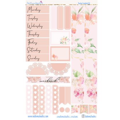 Peachy Essential Planner Sticker Kit