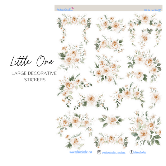 Little One Flower Large Decorative Planner Stickers