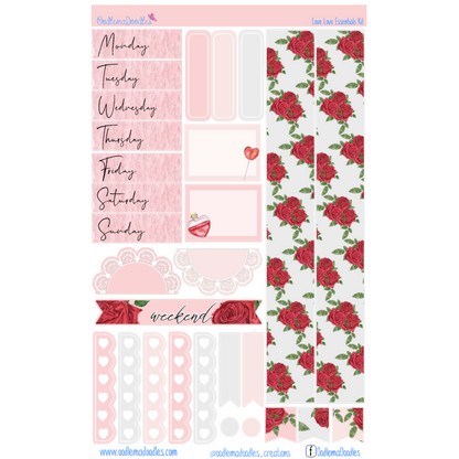 Love Love Essential Planner Sticker Kit