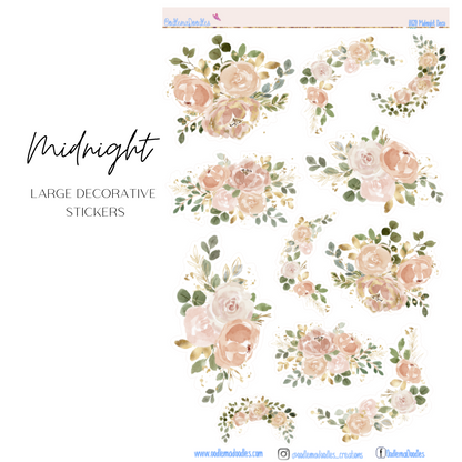 Midnight Large Decorative Stickers