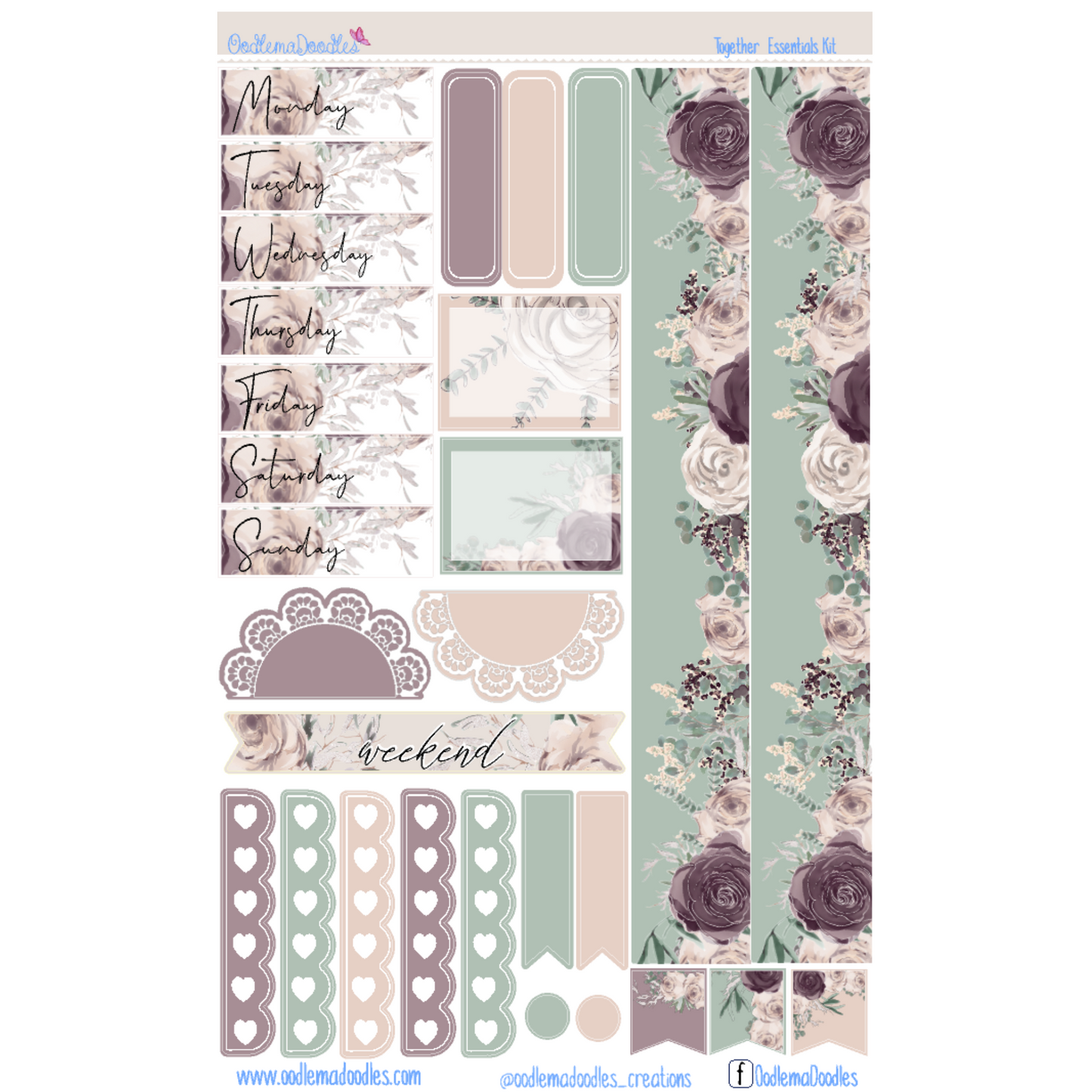 Together Essential Planner Sticker Kit