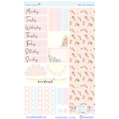 Bloom & Grow Essential Planner Sticker Kit - oodlemadoodles