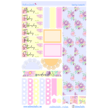 School Days Essential Planner Sticker Kit