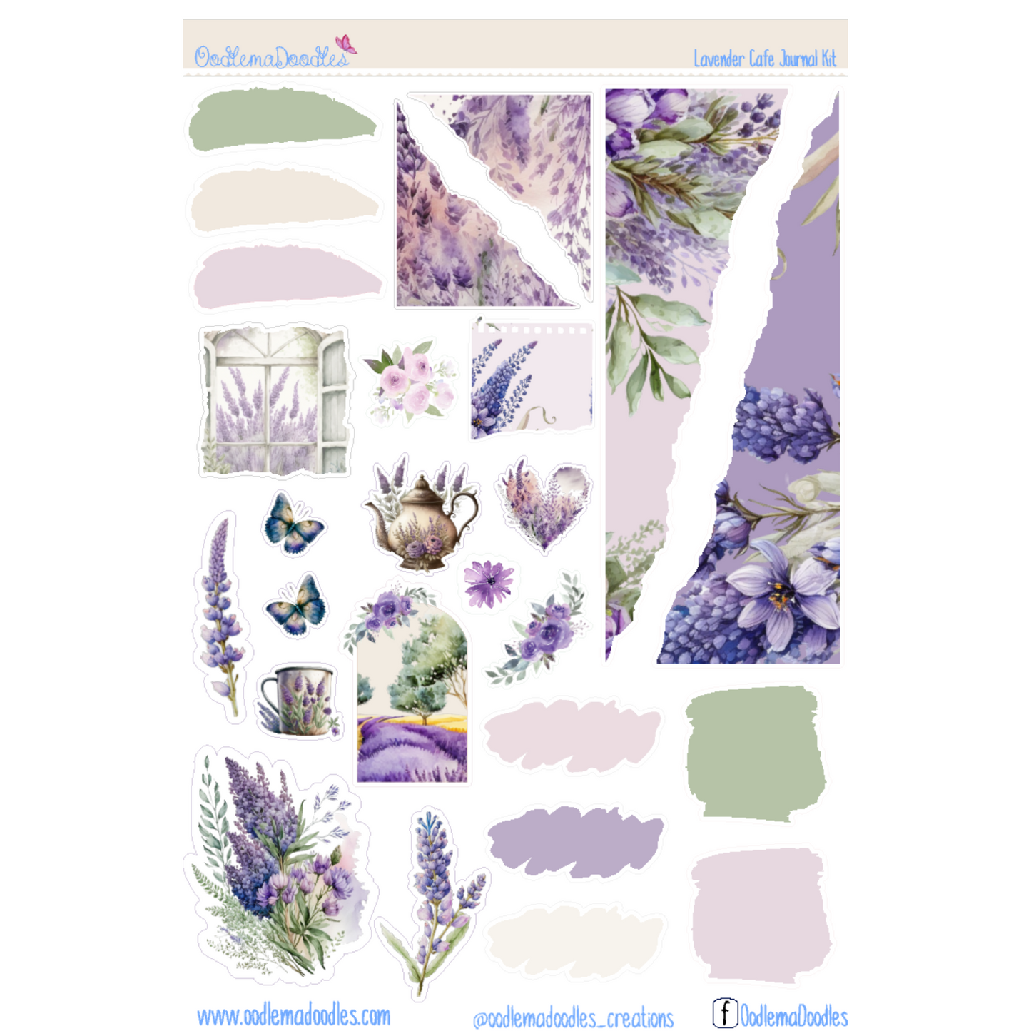 Lavender Cafe Journal Set