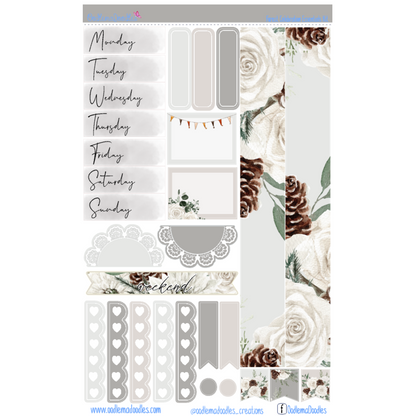 Forest Celebration Essential Planner Sticker Kit