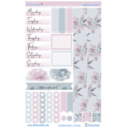 Spooky Night Essential Planner Sticker Kit