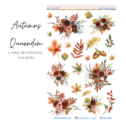 Autumns Queendom Large Decorative Stickers - oodlemadoodles