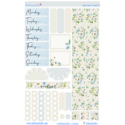 Spring Forward Essential Planner Sticker Kit