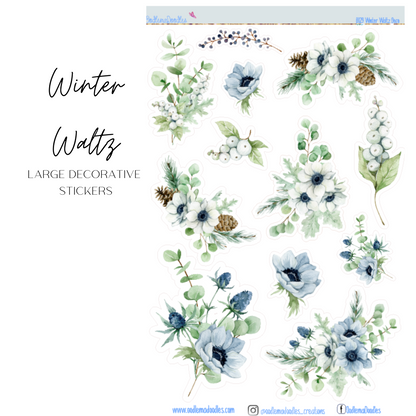 Winter Waltz Large Decorative Stickers