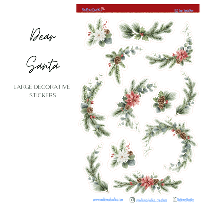 Dear Santa Decorative Stickers - oodlemadoodles