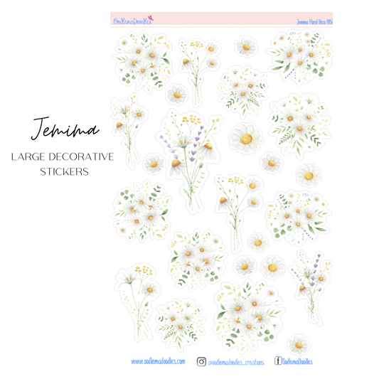 Jemima Flower Large Decorative Planner Stickers