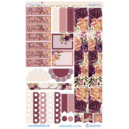 Maple Essential Planner Sticker Kit