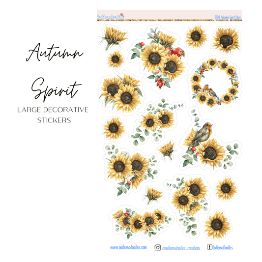 Autumn Spirit Large Decorative Stickers - oodlemadoodles