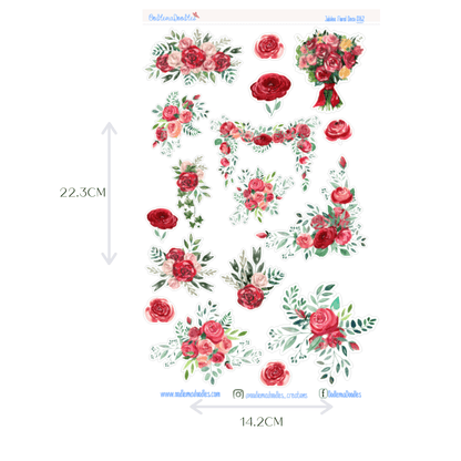 Elizabeth Flower Large Decorative Planner Stickers - oodlemadoodles