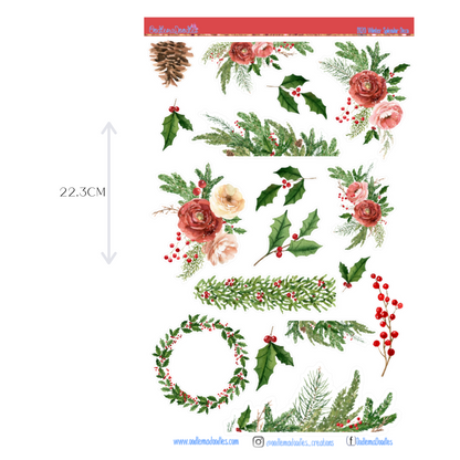 Winter Splendor Large Decorative Planner Stickers