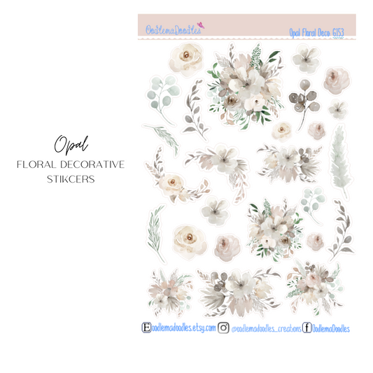 Opel Floral Decorative Stickers