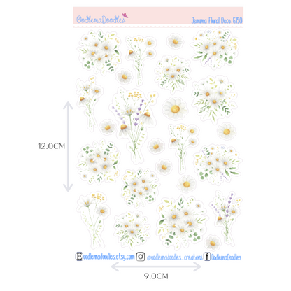 Jemima Floral Decorative Stickers