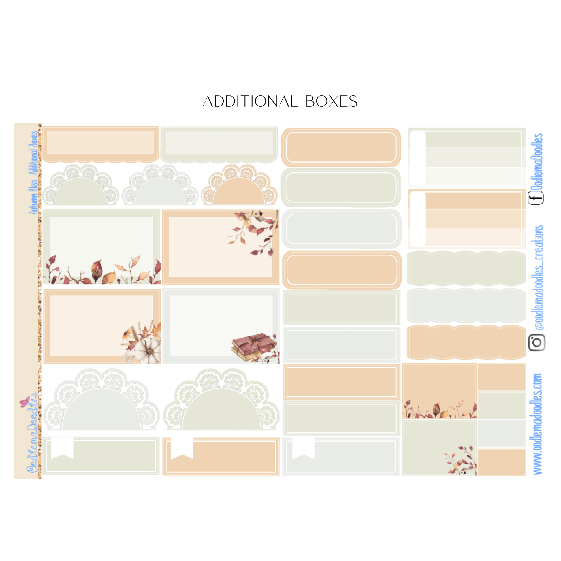Autumn Bliss Vertical Weekly - oodlemadoodles