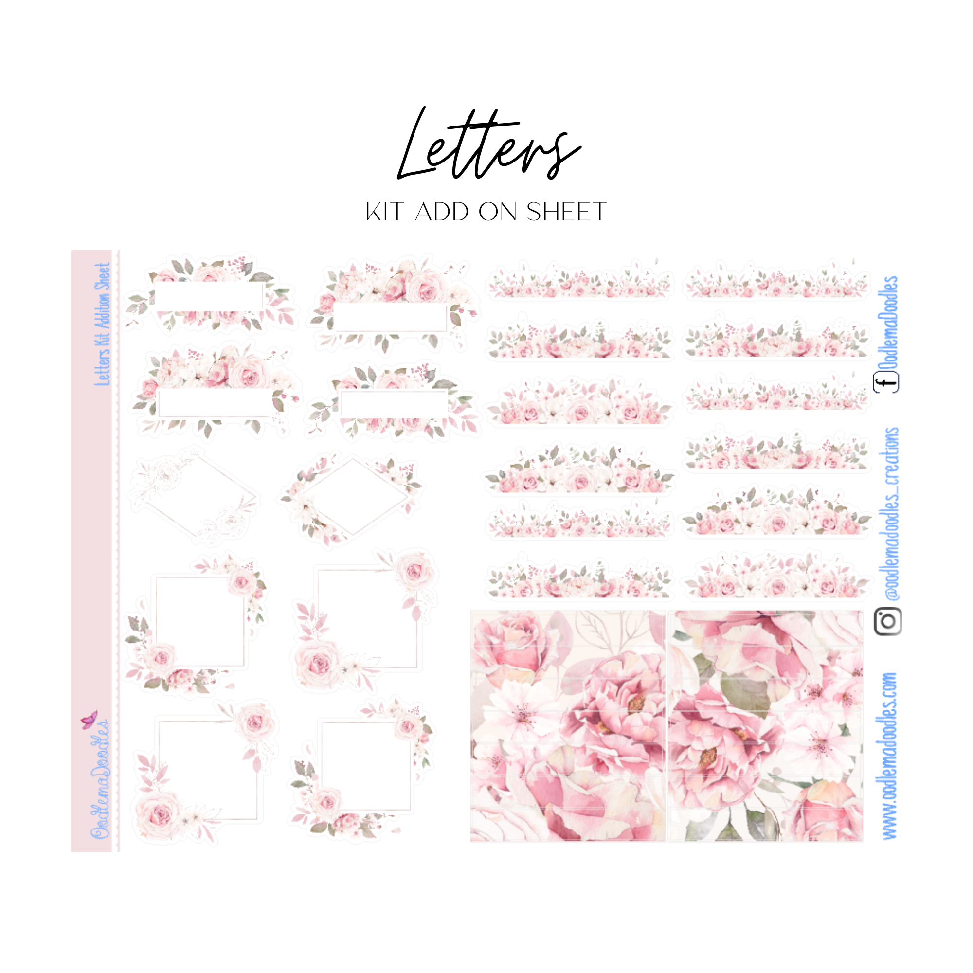 Add Leters Letters Addon Sheet – oodlemadoodles