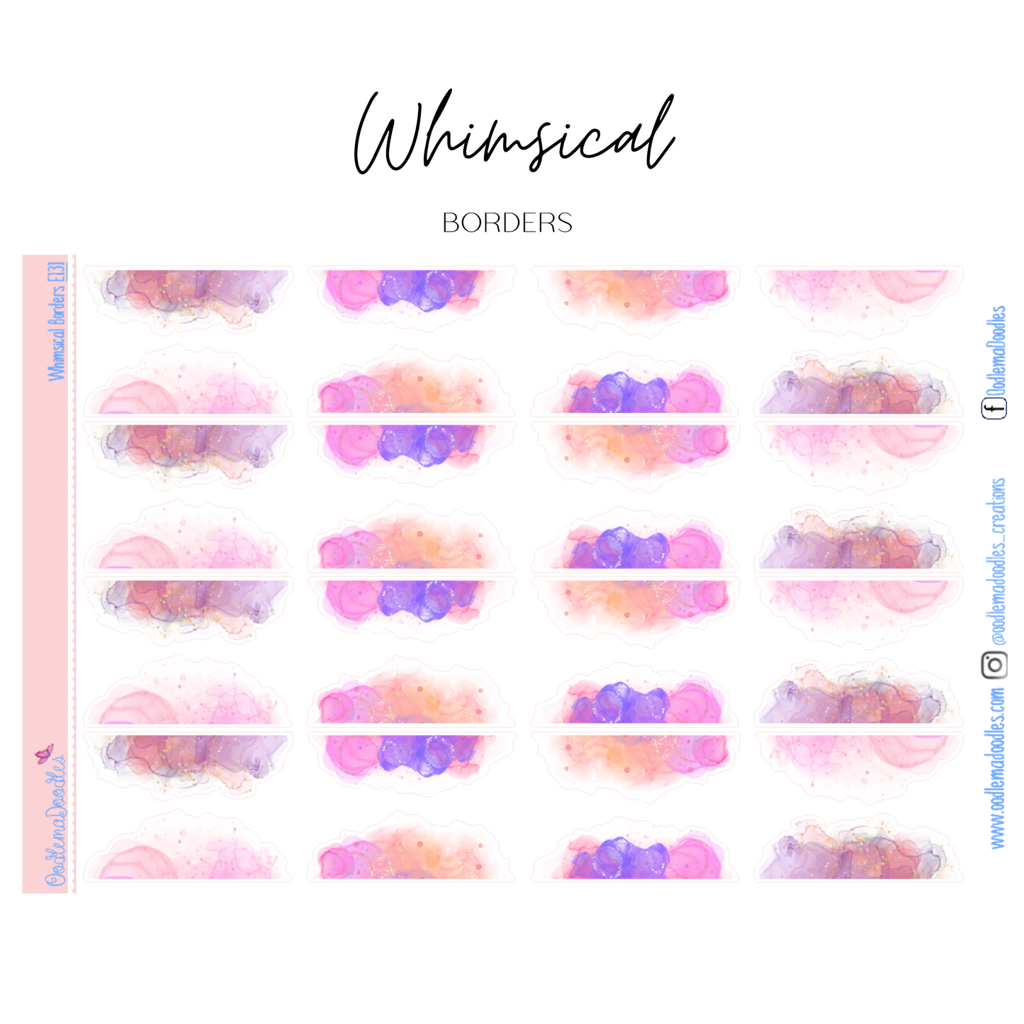 Whimsical Watercolour Swatches