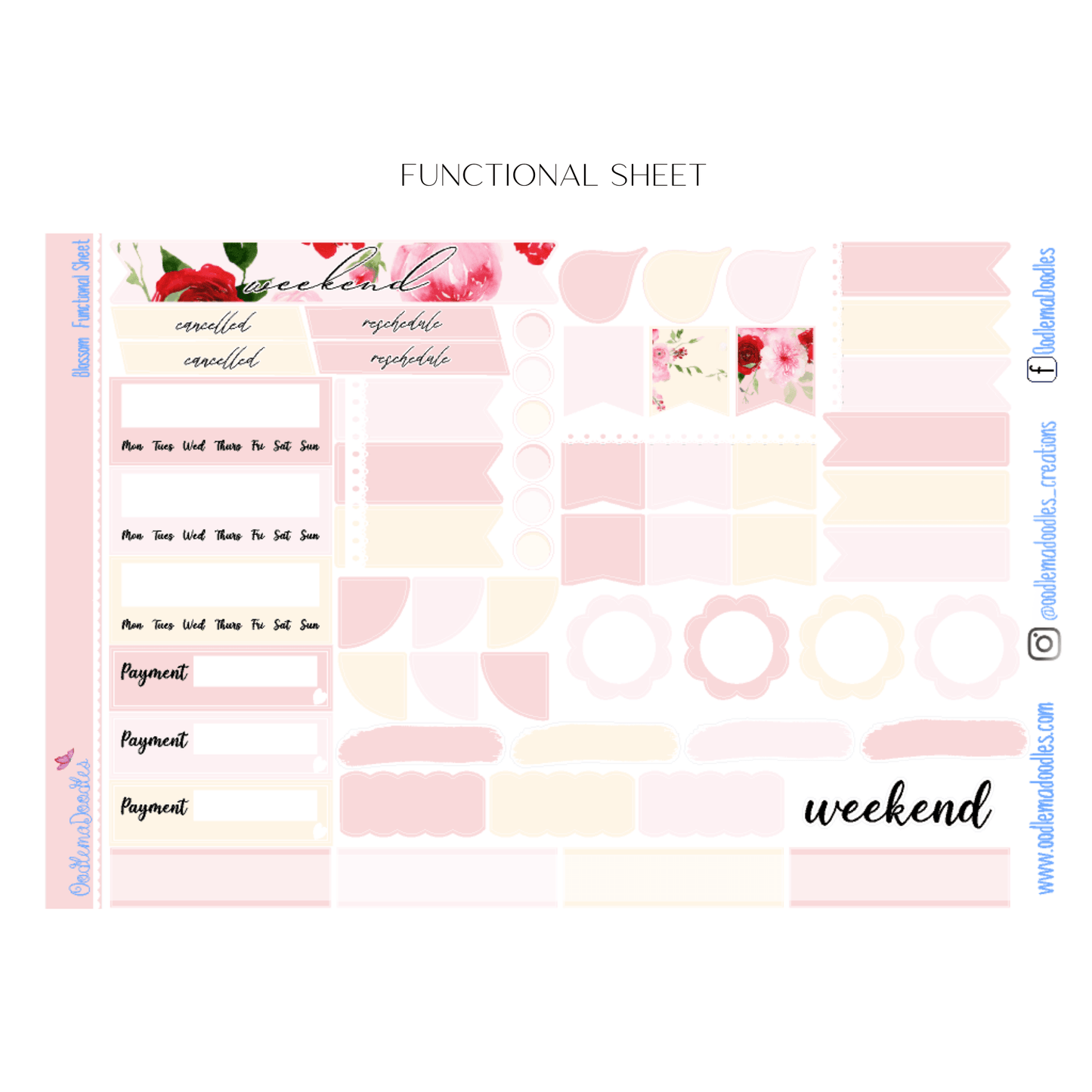 Blossoms Happy Planner Classic - oodlemadoodles
