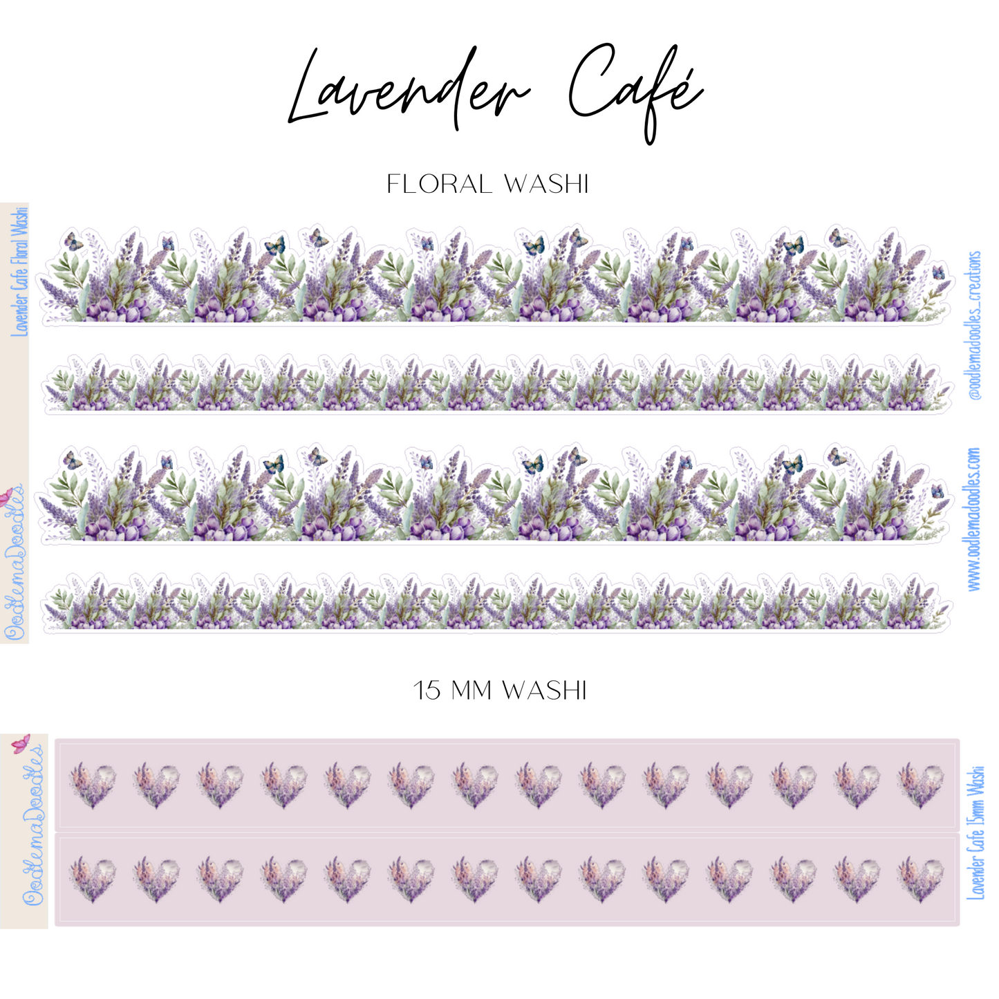 Lavender Cafe Addon & Extra Washi Options