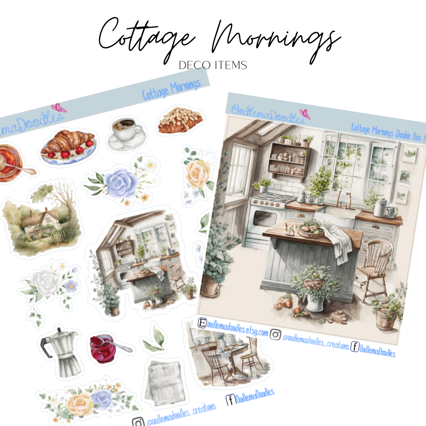 Cottage Mornings Addon & Extra Washi Options