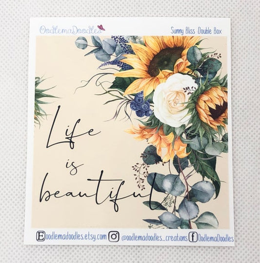 Sunny Bliss - Decorative Double Box Sticket