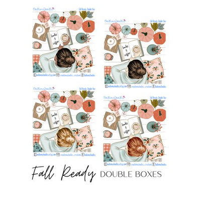 Fall Ready Decorative Double Box Sticker