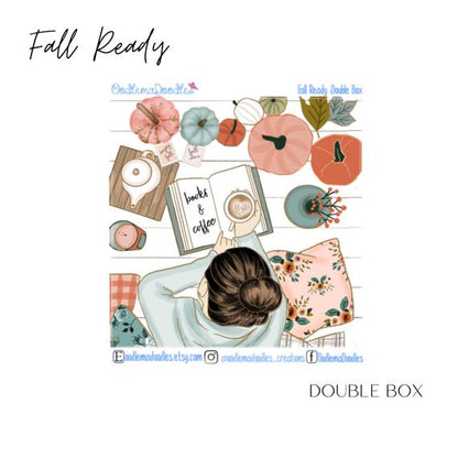 Fall Ready Decorative Double Box Sticker