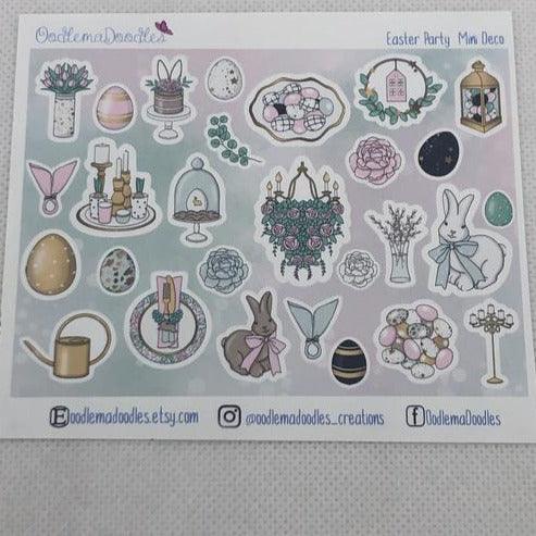 Easter Party Mini Decorative Stickers - oodlemadoodles