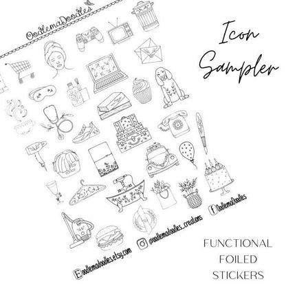 Foiled Icon Sampler