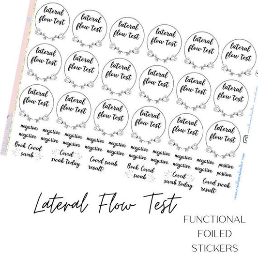Foiled Lateral Flow Stickers