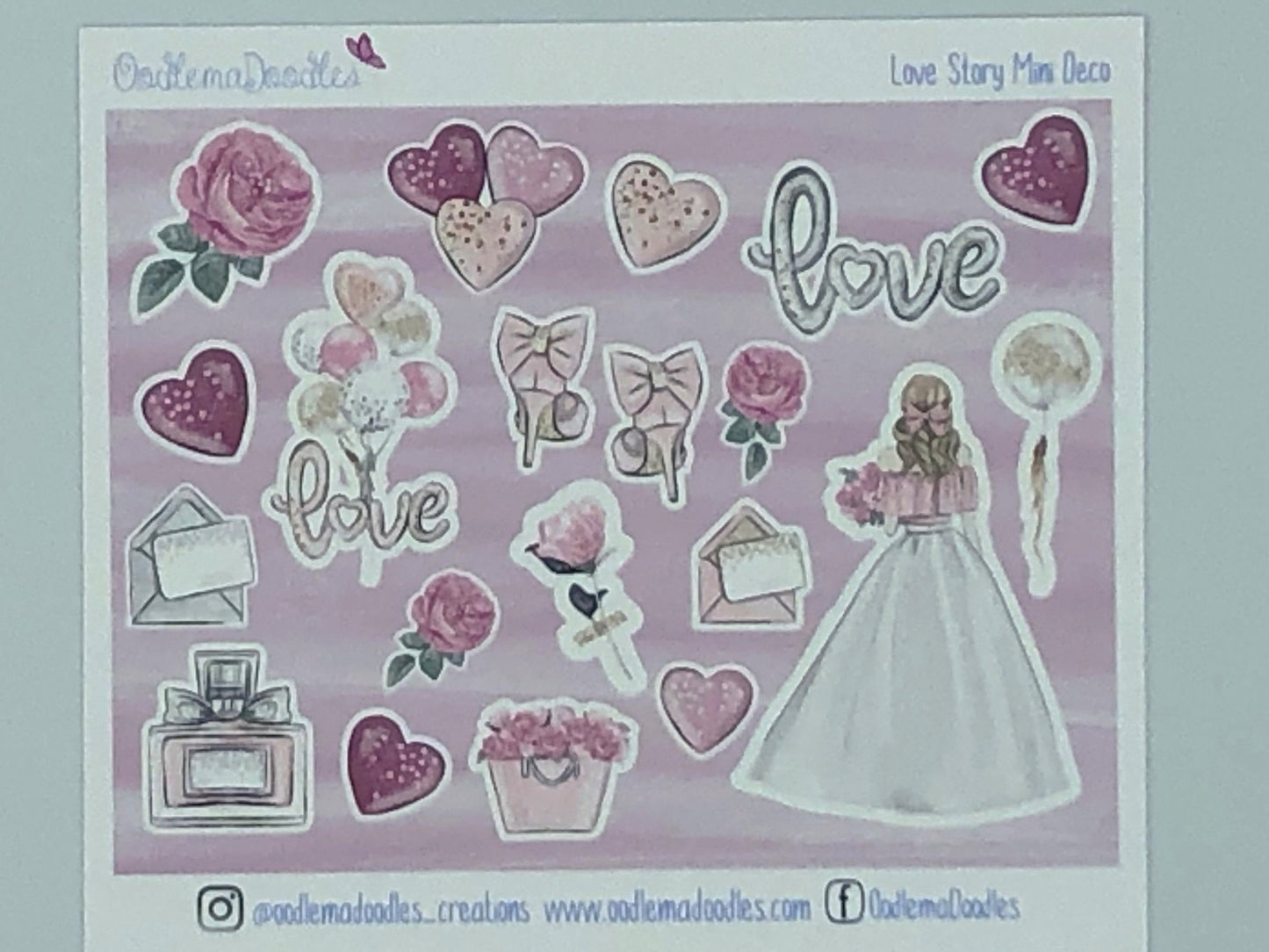 Love Story - Decorative Stickers