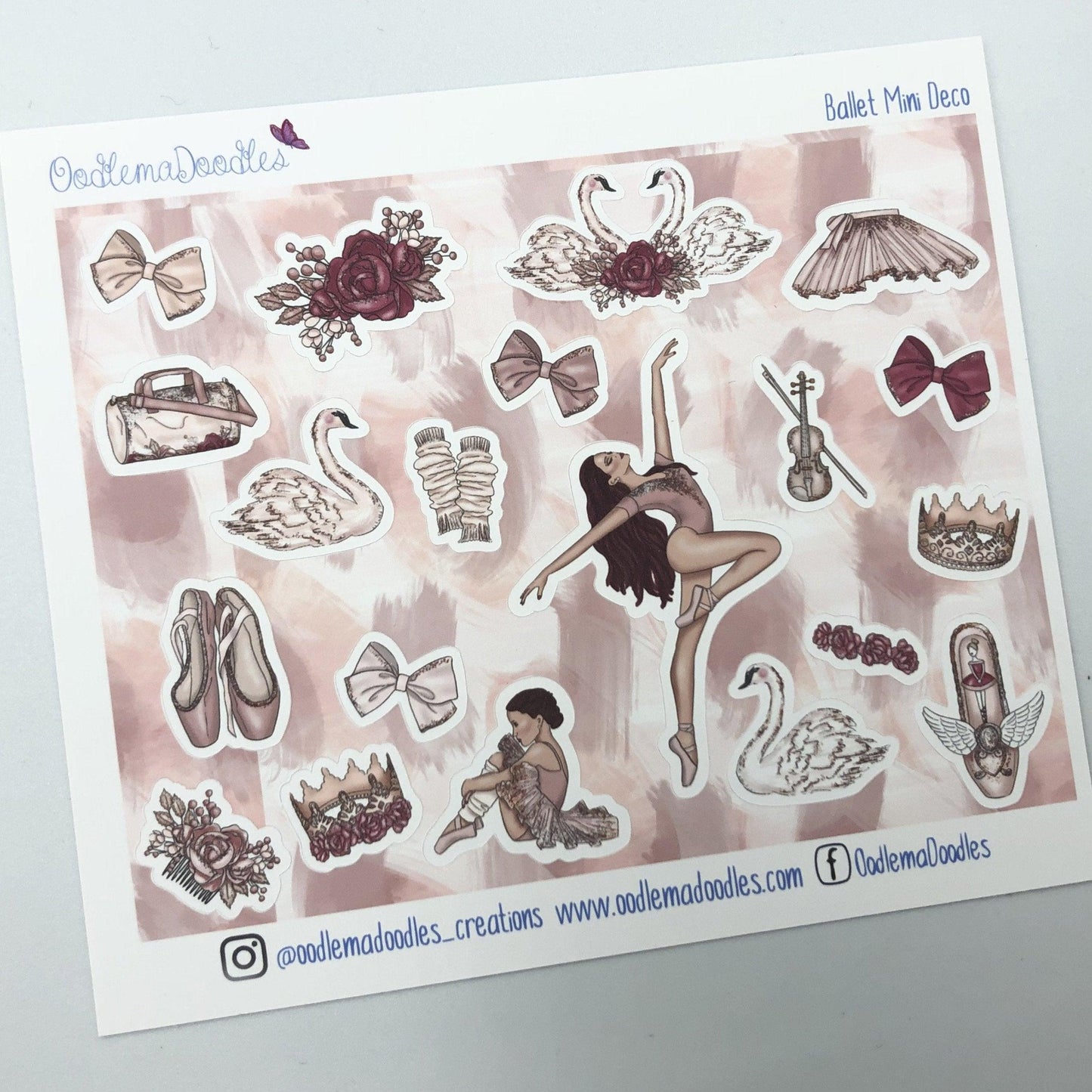 Ballet Mini Decorative Stickers - oodlemadoodles
