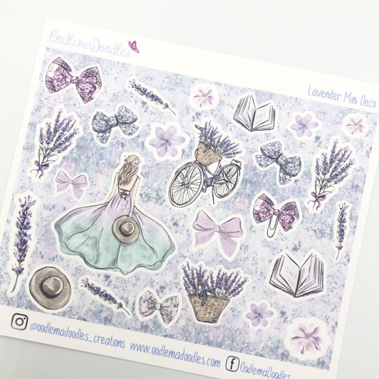 Lavender Mini Decorative Stickers