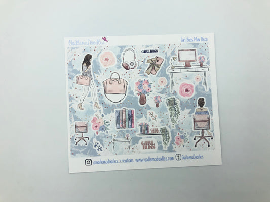 Girl Boss Mini Decorative Stickers