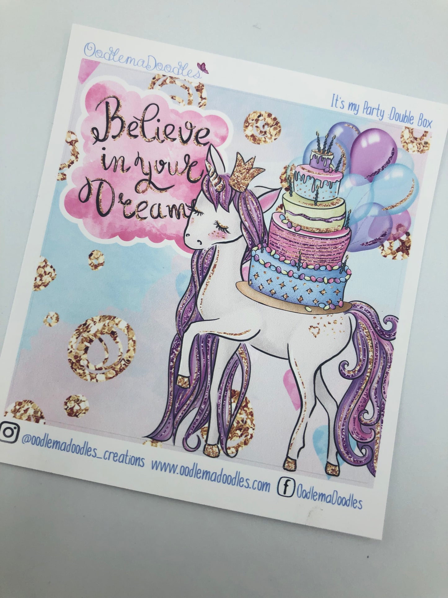 It's my Party - Decorative Double Box Sticket