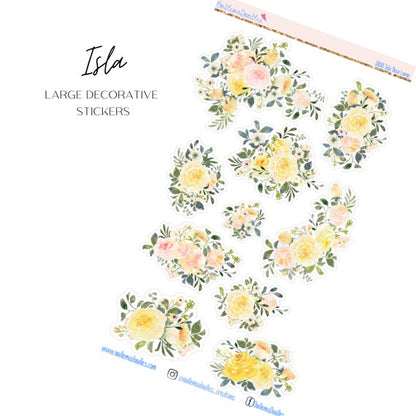 Isla Large Decorative Planner Stickers