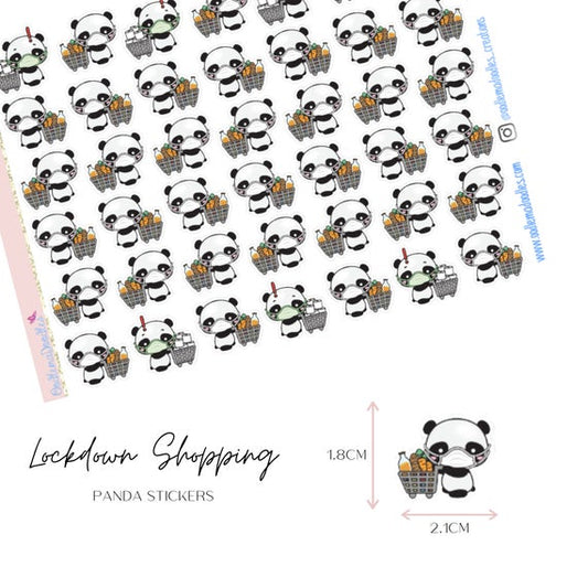 Lockdown Shopping Panda Icons