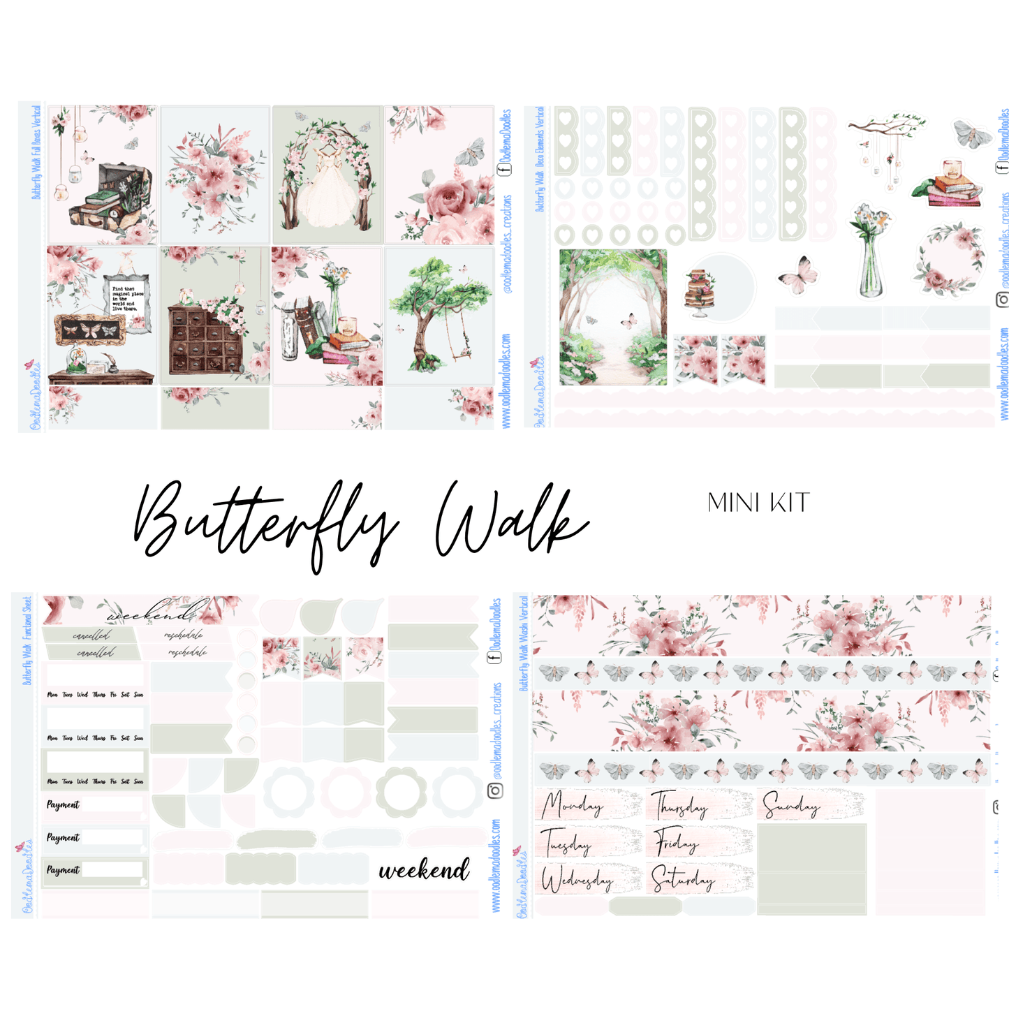 Butterfly Walk Mini Kit - oodlemadoodles