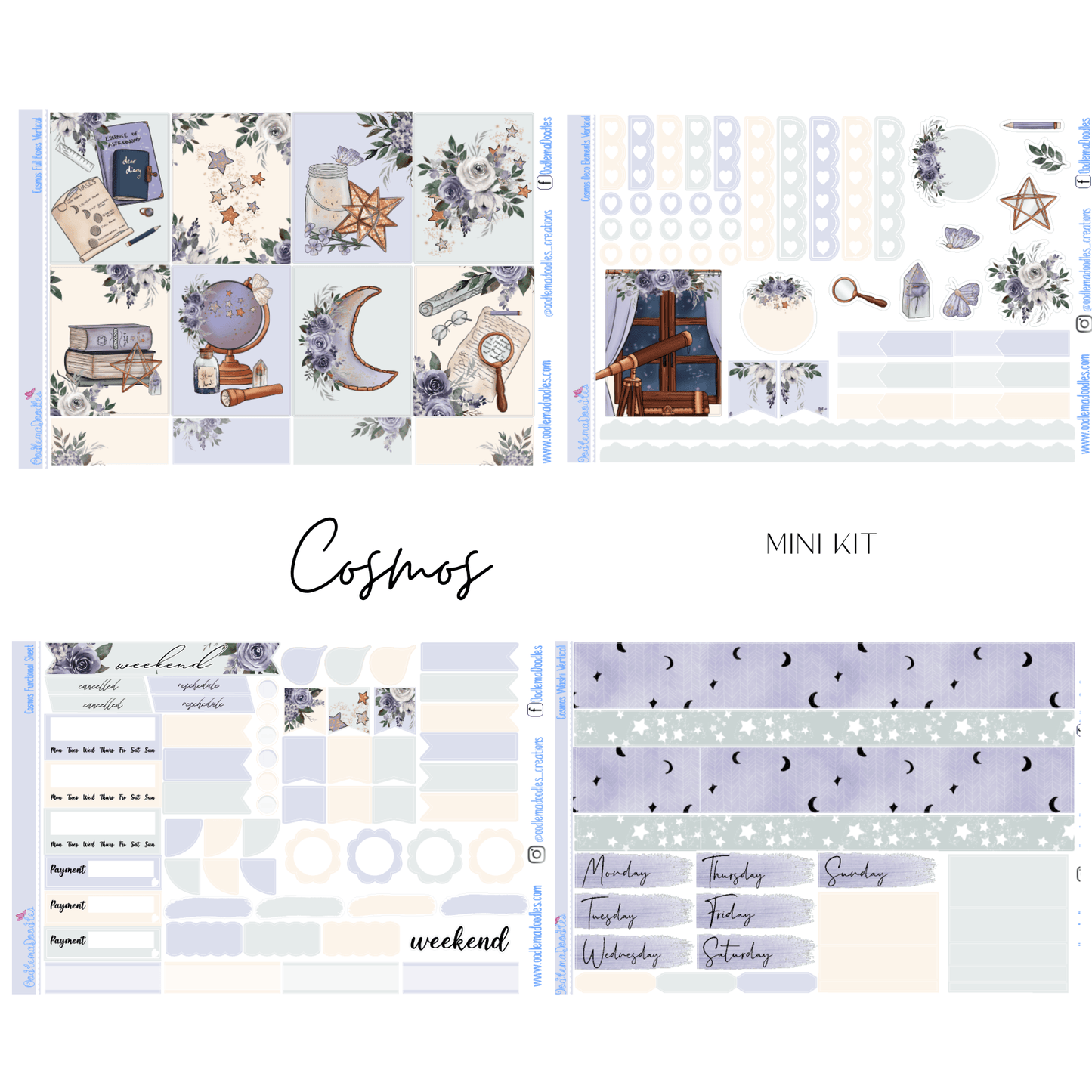 Cosmos Mini Kit - oodlemadoodles