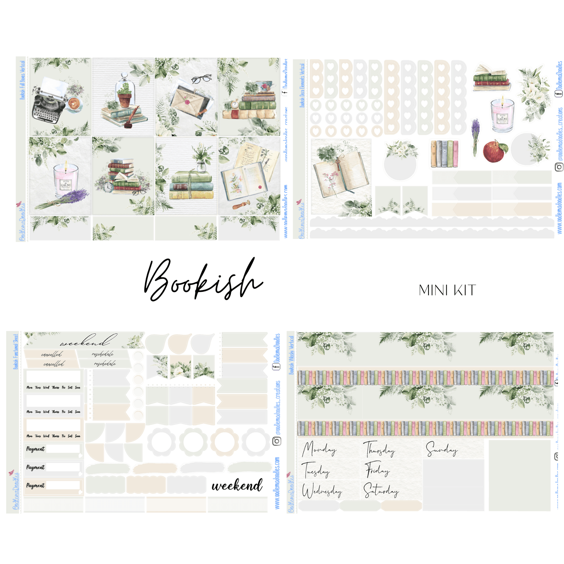 Bookish Mini Kit - oodlemadoodles